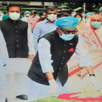 আওয়ামী লীগের প্রতিষ্ঠাবার্ষিকীতে বঙ্গবন্ধুর প্রতিকৃতিতে শ্রদ্ধা নিবেদন