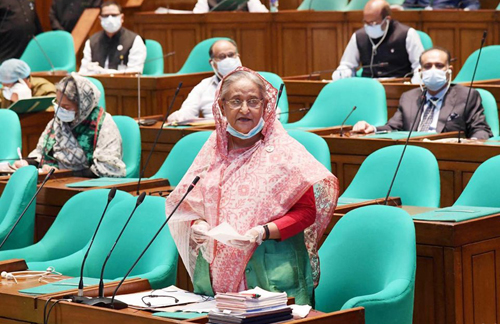 জাতির পিতা আজীবন মানুষের জন্য সংগ্রাম করে গেছেন: সংসদে প্রধানমন্ত্রী