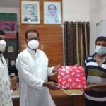 কলারোয়ায় পুলিশ সদস্য হুসাইন মোল্লার বিদায়ী সংবর্ধনা