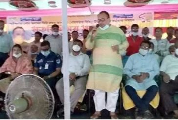 পাইকগাছা পৌর ভবনের ভিত্তিপ্রস্তর স্থাপন করেন এমপি বাবু