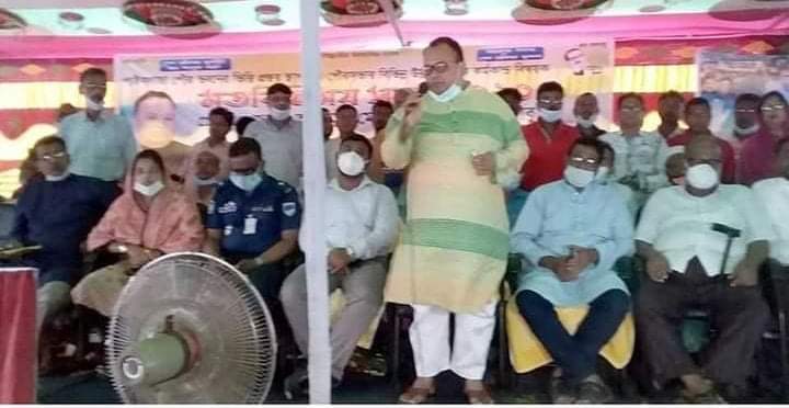 পাইকগাছা পৌর ভবনের ভিত্তিপ্রস্তর স্থাপন করেন এমপি বাবু