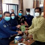 কলারোয়া থানার তদন্ত ওসির বিদায় সংবর্ধনা ও নবাগত তদন্ত ওসি’র যোগদান