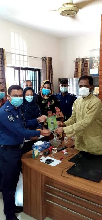 কলারোয়া থানার তদন্ত ওসির বিদায় সংবর্ধনা ও নবাগত তদন্ত ওসি’র যোগদান
