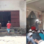 কলারোয়া সদর হাসপাতাল জামে মসজিদের বারান্দা নির্মানে ধীরগতি, ভোগান্তীতে মুসল্লীরা