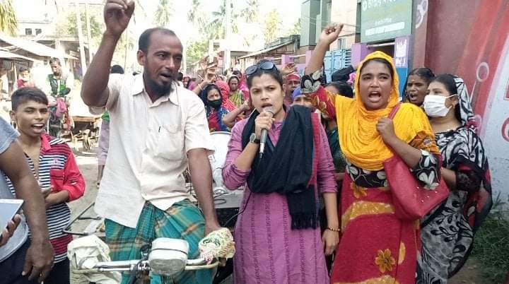 বানিজ্যনগরী খ্যাত কপিলমুনিতে নৌকা নৌকা স্লোগানে মুখরিত: স্লোগান নেত্রী লিপিকা ঢালী