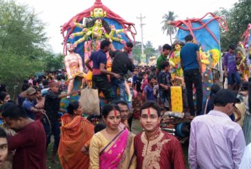 কপিলমুনিতে শারদীয় দুর্গাপূজার প্রতিমা বিসর্জন