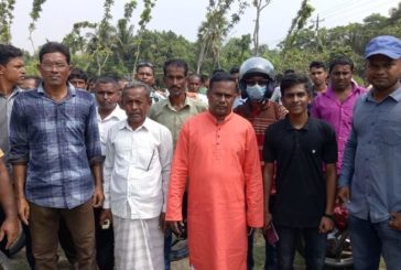 কলারোয়ার যুগিখালিতে এরশাদ আলীর গণসংযোগ
