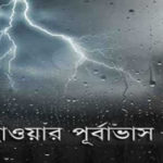 দেশের অর্ধেক অঞ্চলে ঝড়-বৃষ্টির সম্ভাবনাঃ আবহাওয়া অধিদপ্তর