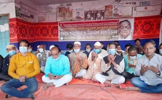 ডুমুরিয়া উপজেলার খর্নিয়ায় যুবলীগের উদ্যােগে দোয়া ও মিলাদ মাহফিল