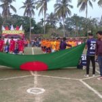 কলারোয়ার চন্দনপুরে মুজিব শতবর্ষ ফুটবল টুর্নামেন্টে কায়বা ফুটবল একাদশ সেমিফাইনালে