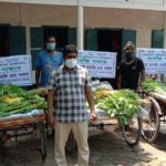 কলারোয়ায় করোনা প্রতিরোধে ভ্রাম্যমান সবজি বাজার উদ্বোধন