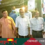 বিরামপুরে রাস্তার নির্মাণ কাজ পরিদর্শন করলেন পৌর মেয়র অধ্যক্ষ আককাস আলী