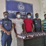 কলারোয়ায় পুলিশি অভিযানে ২ মাদক ব্যবসায়ী আটক