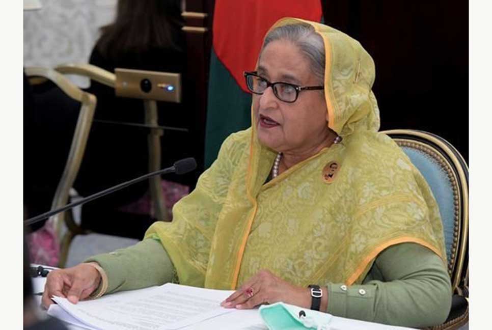 ঢাকা-প্যারিস দ্বিপক্ষীয় বাণিজ্য দ্বিগুণ করার ওপর গুরুত্বারোপ প্রধানমন্ত্রীর