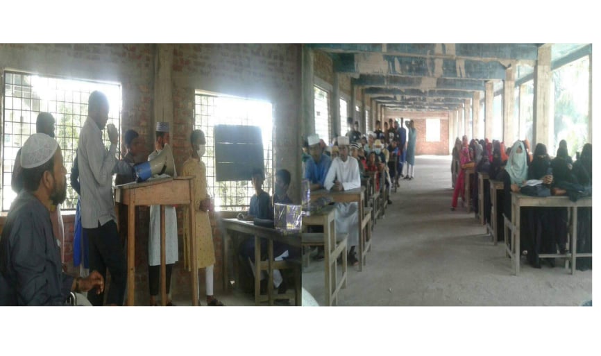 কলারোয়া আলিয়া মাদ্রাসার দাখিল পরীক্ষার্থীদের দোয়া অনুষ্ঠিত