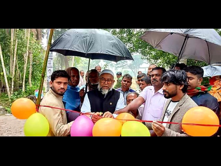 কালিগঞ্জে উজয়মারি সবুজ সংঘ ক্লাবের ভিত্তিপ্রস্তর স্থাপনে নবাগত ইউপি চেয়ারম্যান আঃ হাকিম
