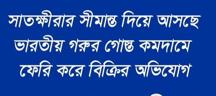 সাতক্ষীরার সীমান্ত দিয়ে আসছে ভারতীয় গো-মাংস, কমদামে ফেরি করে বেচাকেনা