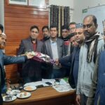নবাগত ওসি নাসির উদ্দিন মৃধার সঙ্গে কলারোয়া রিপোর্টার্স ক্লাব সাংবাদিকদের মতবিনিময়