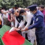 কলারোয়ায় বীর মুক্তিযোদ্ধা আমজাদ আলী’র রাষ্ট্রীয় মর্যাদায় দাফন সম্পন্ন