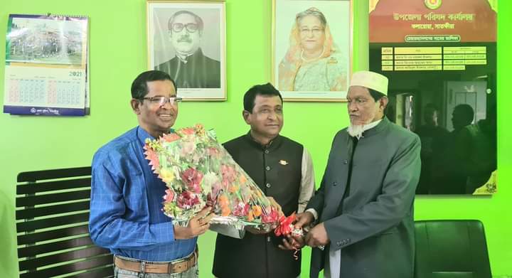 কলারোয়া উপজেলা চেয়ারম্যান সাথে সাক্ষাৎ করলেন নবনির্বাচিত দুই ইউপি চেয়ারম্যান