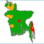 করোনার অতি ঝুঁকিতে ২,মধ্যম ঝুঁকিতে ৬ জেলা, গ্রিন জোনে সাতক্ষীরা
