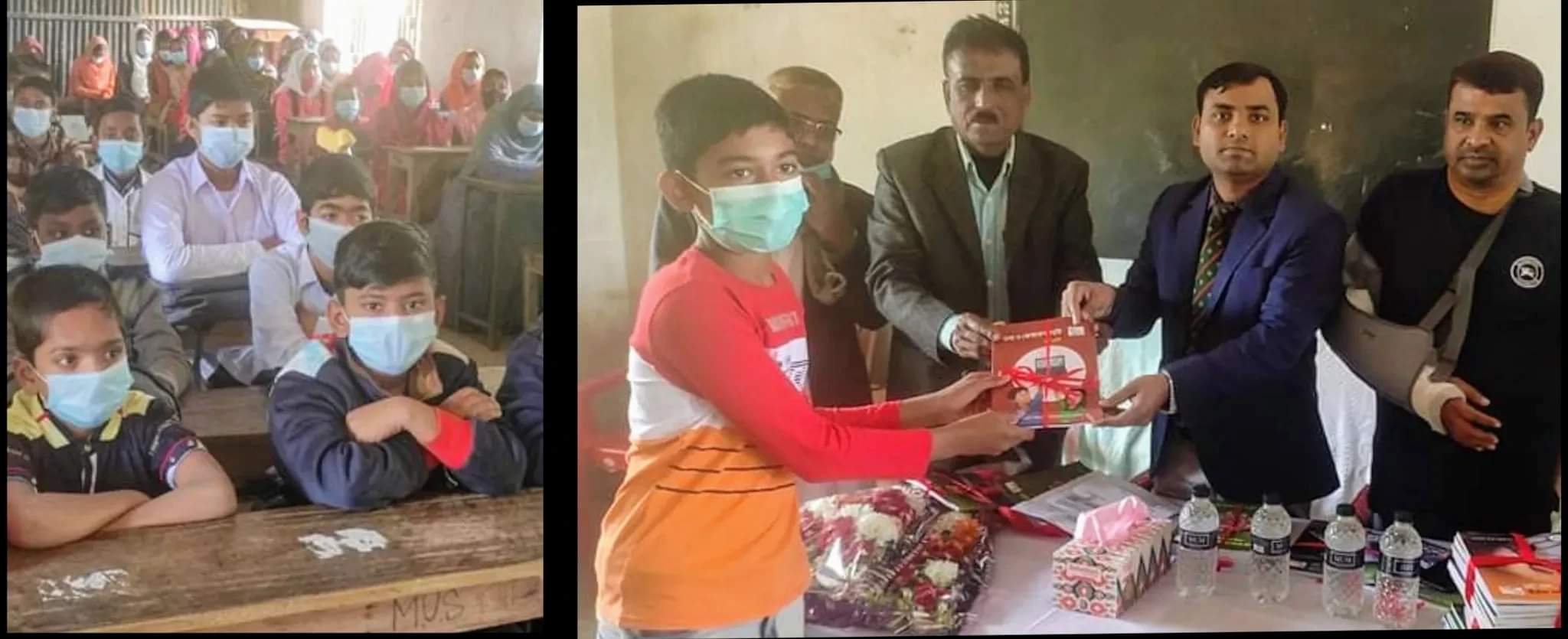 কলারোয়ায় মুরারীকাটি মাধ্যমিক বিদ্যালয় সহ বিভিন্ন প্রতিষ্ঠানে বই বিতরণ