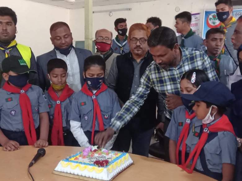 কলারোয়ায় স্কাউট আন্দোলনের প্রতিষ্ঠাতা লর্ড ব্যাডেন পাওয়েলের ১৬৬ তম জন্মদিন পালিত