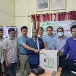 ফার্স্ট সিকিউরিটি ইসলামী ব্যাংকের পক্ষ থেকে কলারোয়া হাসপাতালে অক্সিজেন কনসেন্ট্রেটর প্রদান