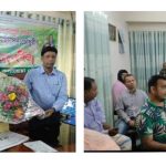 কলারোয়ার বিদায়ী ইওএনও’কে পৌরসভার পক্ষ থেকে সংবর্ধনা
