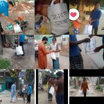 কলারোয়ায় মানবতার সংঘের ঈদ সামগ্রী বিতরন