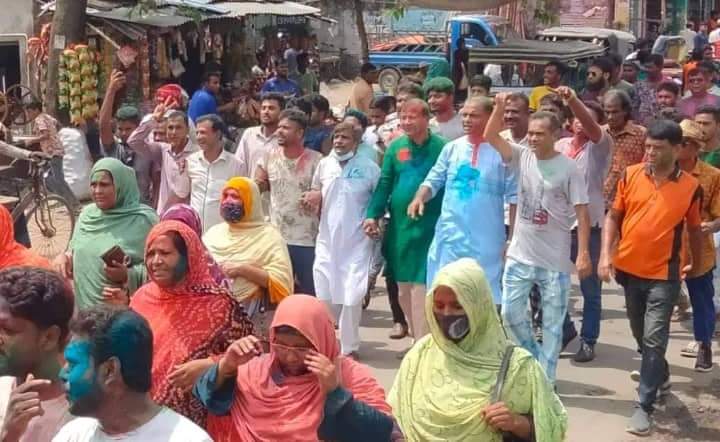 পদ্মা সেতু উদ্বোধন উপলক্ষে বাগআঁচড়ায় আনন্দ উৎসব ও র‍্যালি অনুষ্ঠিত