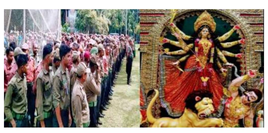 পাইকগাছায় মণ্ডপে মণ্ডপে আইন শৃঙ্খলা রক্ষায় আনসার মোতায়ন