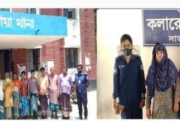 কলারোয়ায় পুলিশি অভিযানে ৪ নারীসহ গ্রেফতার ১৬