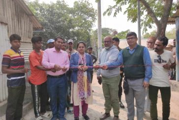 কয়রায় টেপাখালি থেকে লঞ্চঘাট পর্যন্ত সড়ক উদ্বোধন