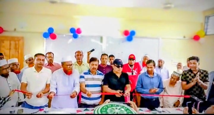 জাফর আউলিয়া মাদ্রাসার ৪তলা ভবন উদ্বোধন করলেন বাসস চেয়ারম্যান আনোয়ার আলদীন