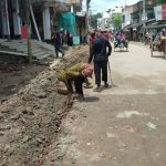অবশেষে শুরু হলো কলারোয়া হাসপাতাল সড়কের কাজ