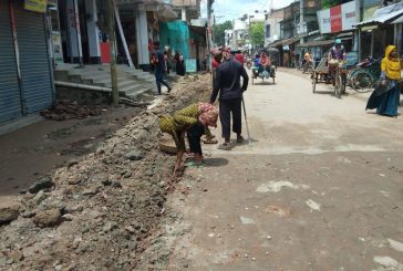 অবশেষে শুরু হলো কলারোয়া হাসপাতাল সড়কের কাজ