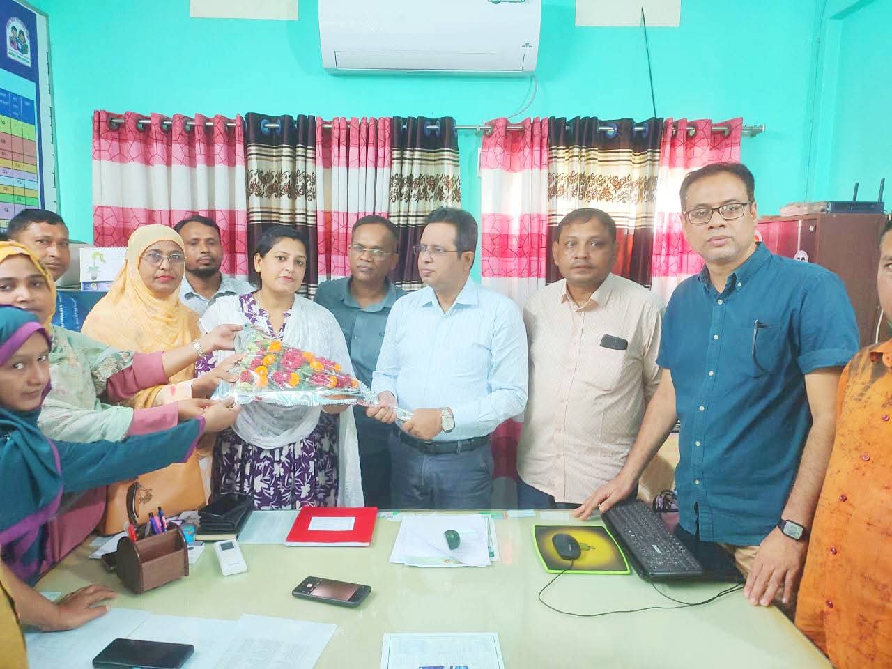কলারোয়ায় নবাগত উপজেলা শিক্ষা অফিসারের সাথে সৌজন্য মতবিনিময়