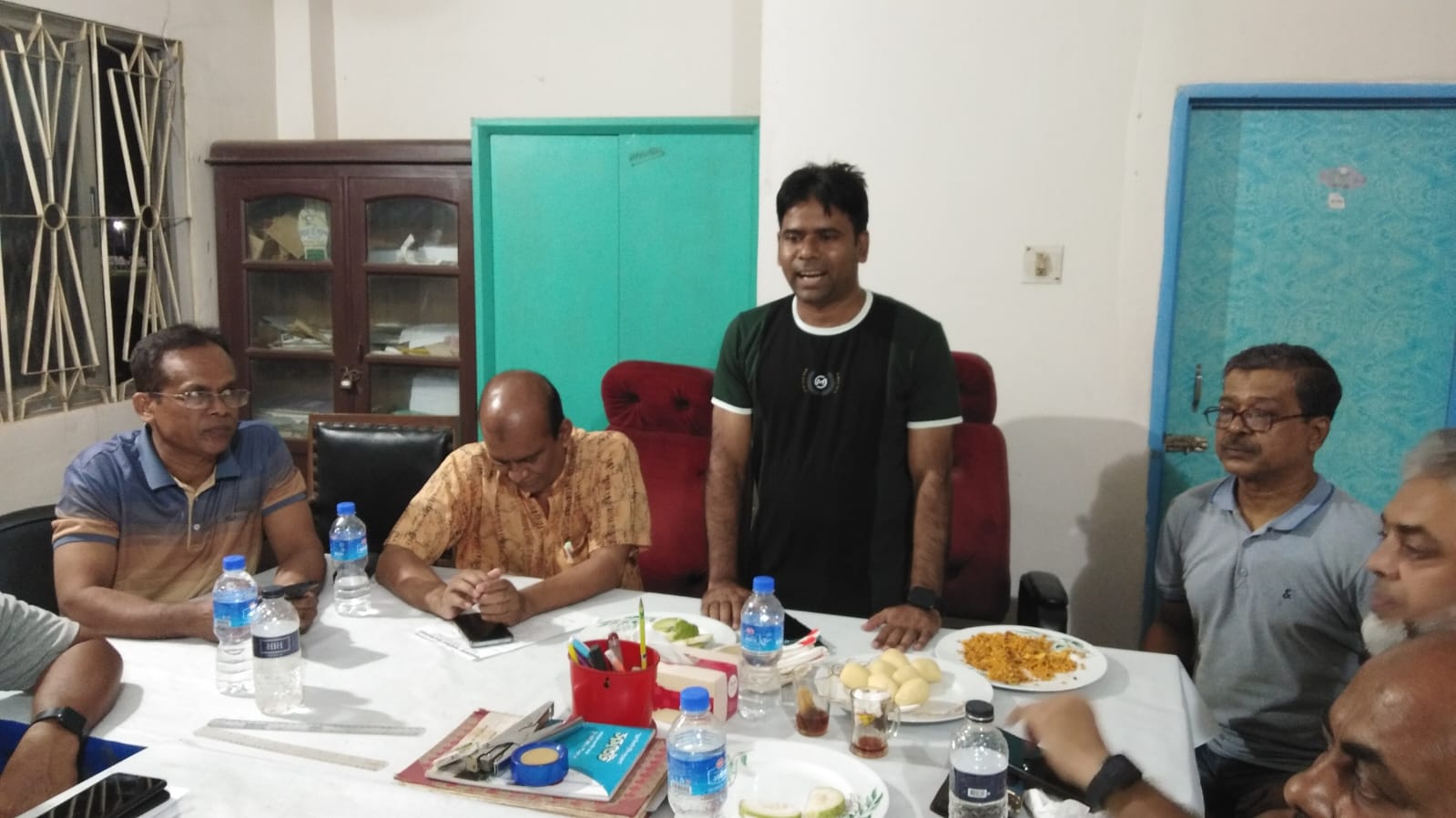 কলারোয়ায় ৮ দলীয় নক-আউট ফুটবল টুর্নামেন্ট উপলক্ষ্যে প্রস্তুতি সভা