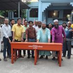 কলারোয়ায় বিভিন্ন শিক্ষাপ্রতিষ্ঠানে বেঞ্চ বিতরণ