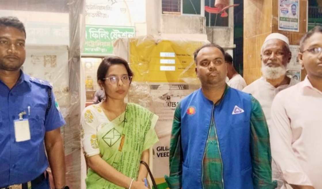 সাতক্ষীরার কালিগঞ্জে দুটি তেলপাম্পে ৪০ হাজার জরিমানা