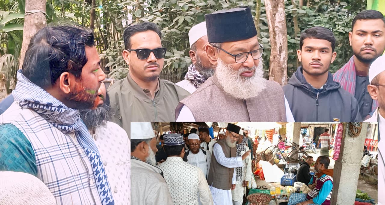 কালিগঞ্জে জামায়াতের গণসংযোগ ও লিফলেট বিতরণ করেন মুহাদ্দিস রবিউল বাশার