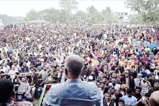 কালিগঞ্জে স্বতন্ত্র প্রার্থী শহিদুল আলমের নির্বাচনী জনসভা