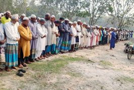 কালিগঞ্জে সাবেক ইউপি সদস্য জাবেদ আলী গাজীর জানাজা সম্পন্ন