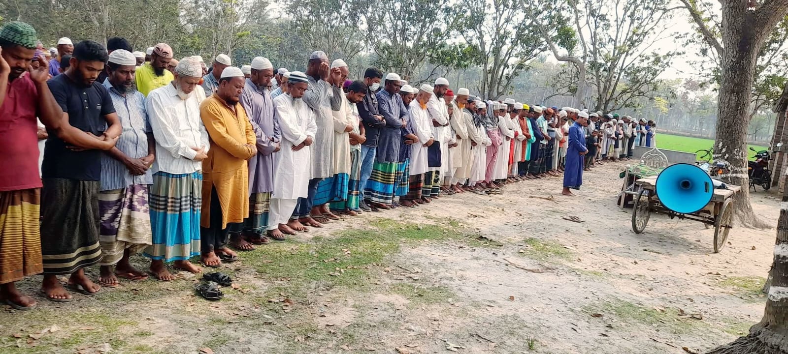 কালিগঞ্জে সাবেক ইউপি সদস্য জাবেদ আলী গাজীর জানাজা সম্পন্ন