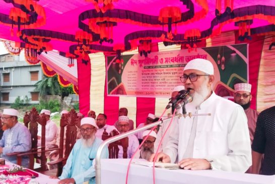 ঝাউডাঙ্গায় এমপি মুহাদ্দিস আব্দুল খালেক-কে সংবর্ধনা প্রদান