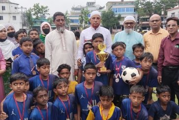 ঝাউডাঙ্গায় প্রাথমিক বিদ্যালয় গোল্ডকাপ ফুটবল টুর্নামেন্টের ফাইনাল খেলা সম্পন্ন
