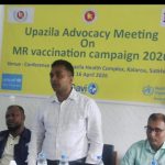 কলারোয়ায় হাম-রুবেলা টিকা ক্যাম্পেইনের অ্যাডভোকেসি সভা