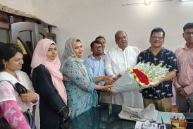 সাতক্ষীরা জেলা পরিষদ প্রশাসক হাবিবুল ইসলামের সাথে সমাজসেবা পরিবারের সৌজন্য সাক্ষাৎ