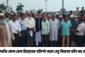 আশাশুনিতে সেতু নির্মানের সম্ভাব্যতা যাচাই পরিদর্শনে সেতু সচিব